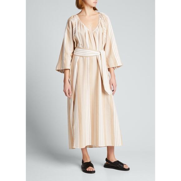 Mara Hoffman Luz Burch Striped Coverup Dress w/ Belt - Picture 16 of 16